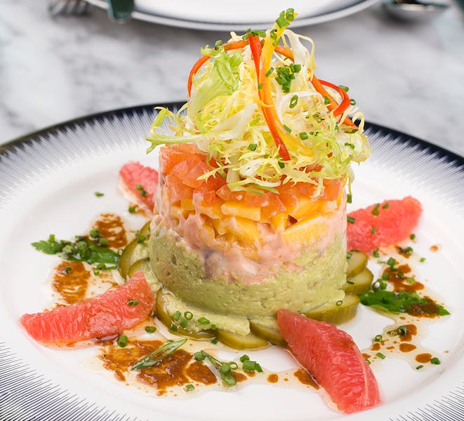 Tropical Shrimp Salad with mango and avocado